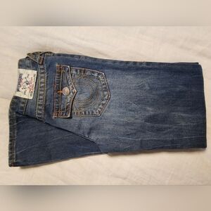 True Religion Kids Denim Jeans with Orange Stitching